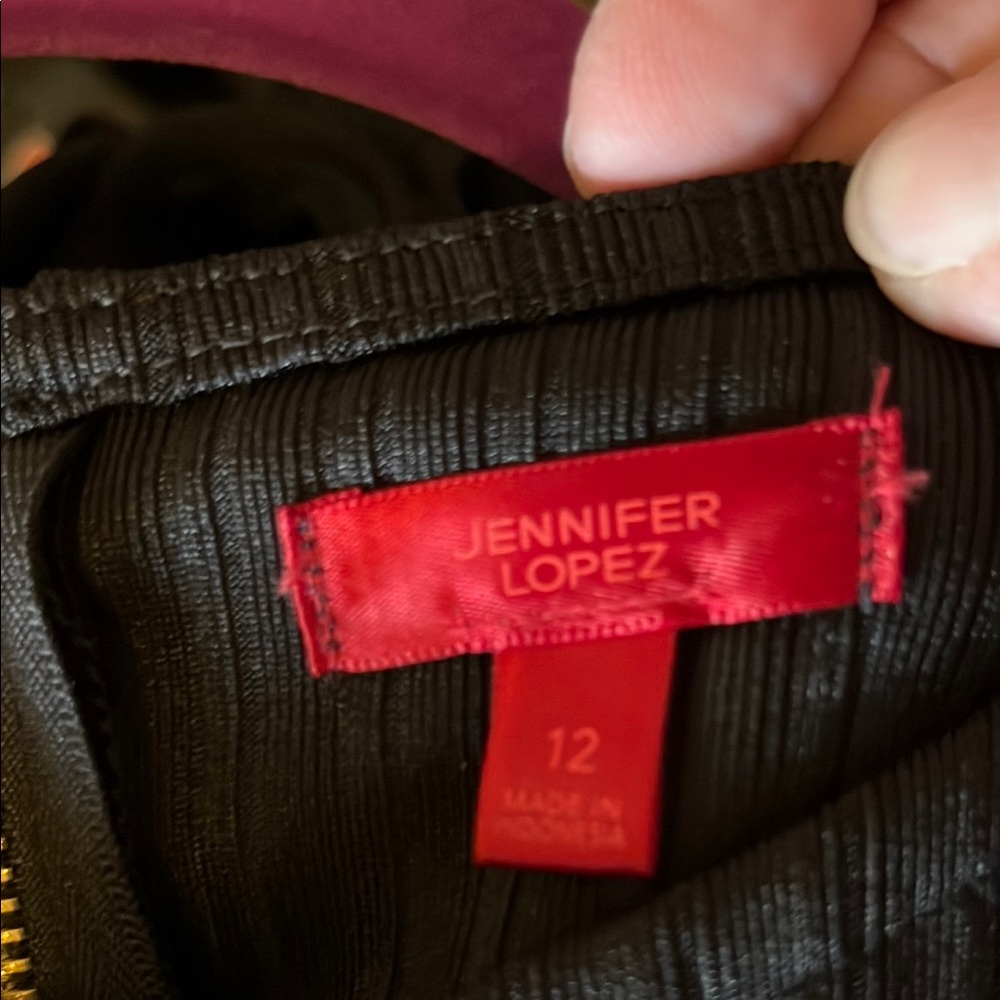 Jennifer Lopez Black Long Sleeve Sheath Dress - Picture 7 of 10